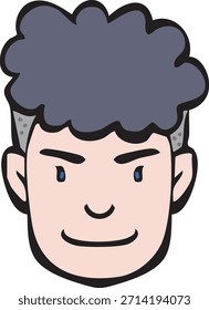 Este es un ícono de rostros de hombres de varios países