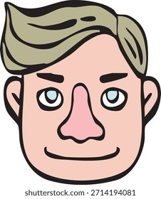This is an icon of men's faces from various countries