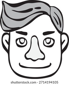 This is an icon of men's faces from various countries