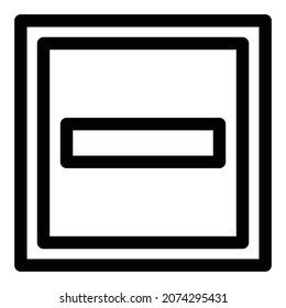 This is an icon of minus or negative
