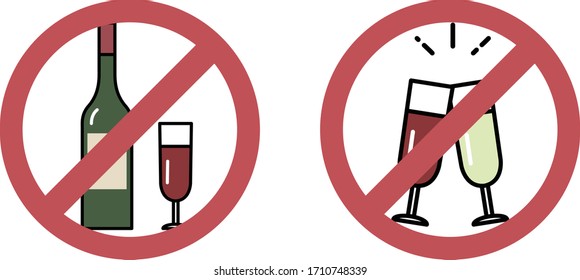 this is icon of no alcohol.