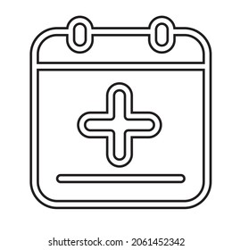 this icon nursing line for web design and apps mobile