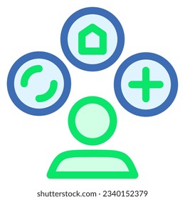 Este paquete de iconos es adecuado para relaciones comerciales, económicas y empresariales, corporativas, etc.
