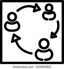 This icon package consists of several icons whose relationship is related to social networks, relations and relationships between users