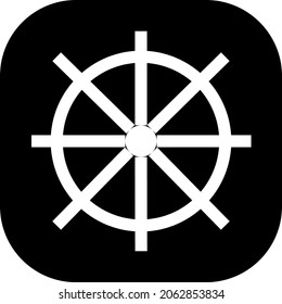 This a icon pirate steering ship, for your design