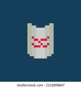 this is an icon with pixel art style, this is a shield icon, this icon can be used for game assets themed action, empire, and colossal war