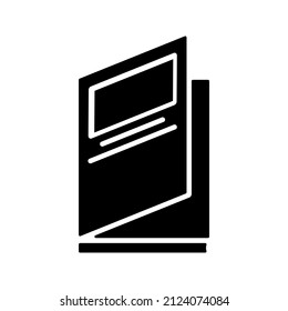 this is an icon related to back to school that uses a glyph style