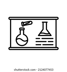 this is an icon related to back to school that uses a outline style