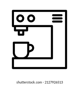 This is an icon related to coffee drinks using a simple outline style