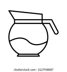 This is an icon related to a coffee shop that uses a simpleoutline style