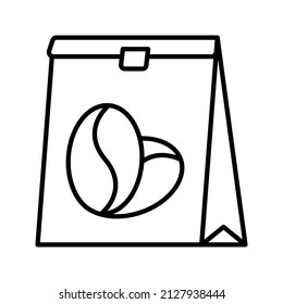This is an icon related to a coffee shop that uses a simpleoutline style