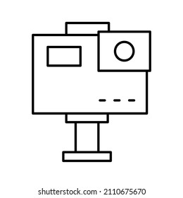 This is an icon related to digital marketing or business with an outline style, which you can use for your project needs