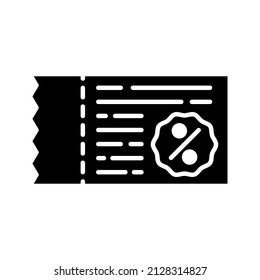 this is an icon related to e-commerce that uses a glyph style