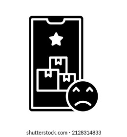 this is an icon related to e-commerce that uses a glyph style