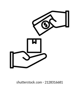 se trata de un icono relacionado con el comercio electrónico que utiliza un estilo de esquema