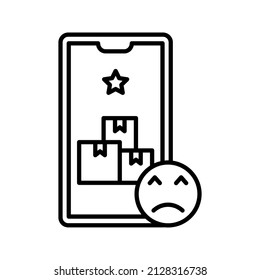 this is an icon related to e-commerce that uses a outline style