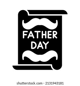 This is an icon related to father's day that uses a solid style