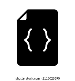 this is an icon related to files that use the style of glyph for your design project purposes
