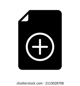 this is an icon related to files that use the style of glyph for your design project purposes