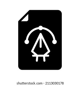 se trata de un icono relacionado con archivos que utilizan el estilo de glifo para los fines del proyecto de diseño