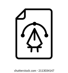 this is an icon related to files that use the outline force for your design project purposes