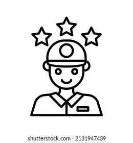 This is an icon related to food delivery that uses a outline style