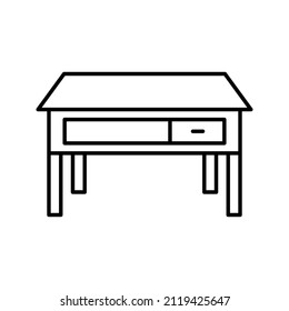 This is an icon related to furniture that uses an outline style and is ready to be used for your design project purposes