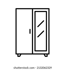 This is an icon related to furniture that uses a outline style