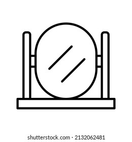 This is an icon related to furniture that uses a outline style