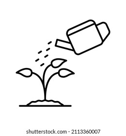 this is an icon related to go green that uses the outline style for your design project purposes