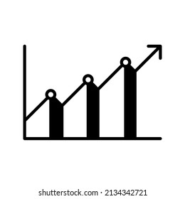 this is an icon related to investing in a solid style