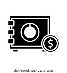 this is an icon related to investing in a solid style