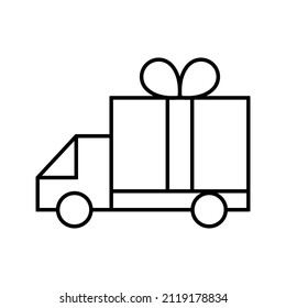 This is an icon related to an online shop that uses a simple outline style ready to use for your project design purposes