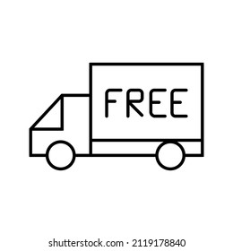 This is an icon related to an online shop that uses a simple outline style ready to use for your project design purposes