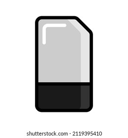 This is an icon related to school stationery that uses a filled outline style and is ready to use for your design projects