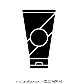 this is an icon related to a simple barbershop in glyph style