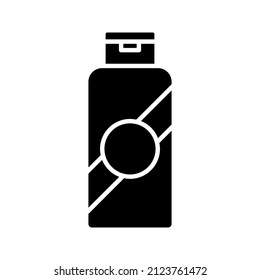this is an icon related to a simple barbershop in glyph style