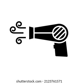 this is an icon related to a simple barbershop in glyph style