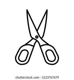 this is an icon related to a simple barbershop in outline style