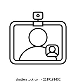 this is an icon related to social media that uses a simple outline style ready to be used for your project design purposes