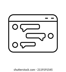 this is an icon related to social media that uses a simple outline style ready to be used for your project design purposes