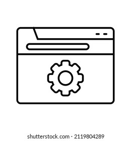 This is an icon related to a website that uses an outline style that is ready to be used for your design project needs