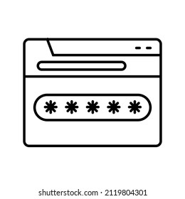 This is an icon related to a website that uses an outline style that is ready to be used for your design project needs