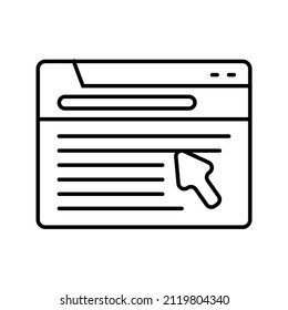 Este es un icono relacionado con un sitio web que utiliza un estilo de esquema que está listo para ser utilizado para sus necesidades de proyecto de diseño