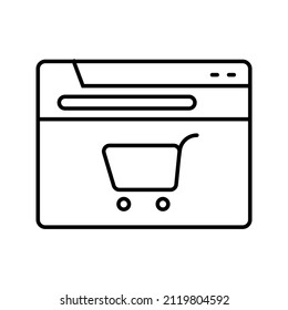 This is an icon related to a website that uses an outline style that is ready to be used for your design project needs
