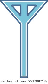 "Este é um ícone que representa o status do sinal móvel. Ele retrata estar fora do alcance do sinal."