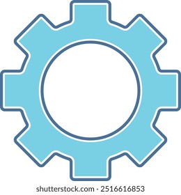This is an icon representing the settings for a computer or smartphone, depicted with a gear.