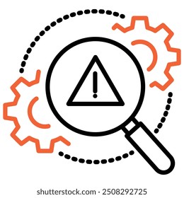 Este ícone representa um processo automatizado projetado para identificar e resolver problemas do sistema.