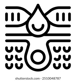 Este icono representa una gota de sangre sobre un órgano humano, que simboliza un resultado de una prueba de ADN