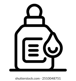 Este icono representa un producto cosmético con propiedades hidratantes, adecuado para materiales de marketing de belleza y cuidado de la piel